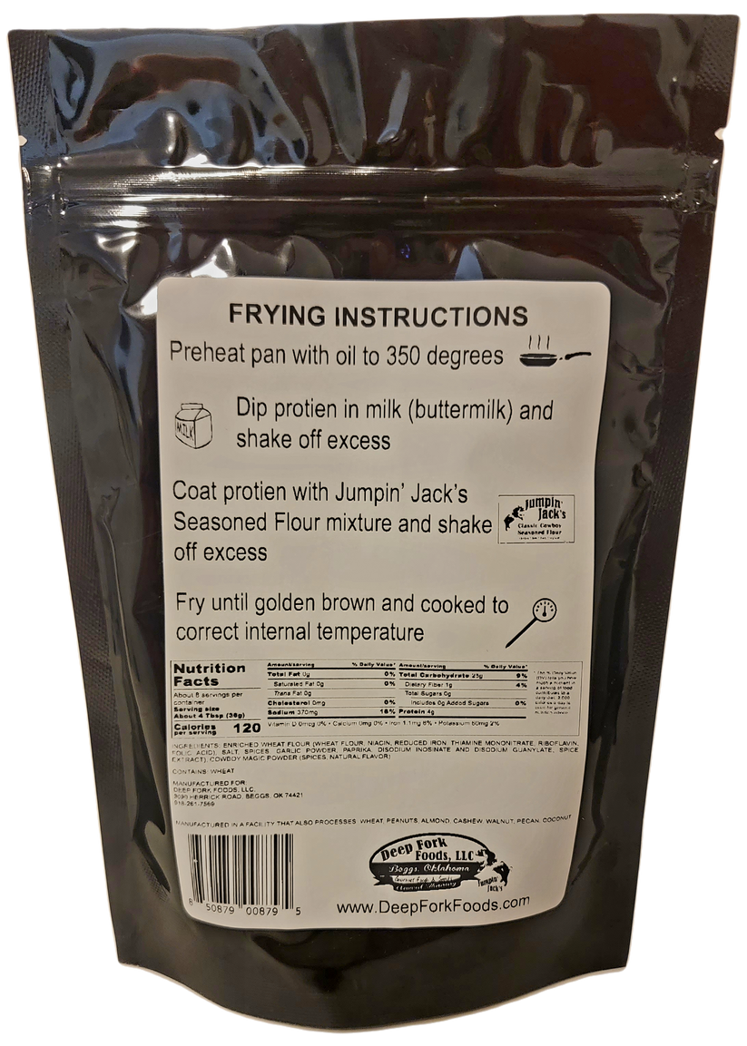 Jumpin' Jack's Classic Cowboy Seasoned Flour Deep Fork Foods