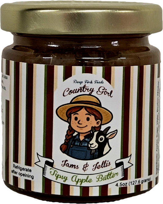 Country Girl Jams & Jellies Tipsy Apple Jelly 4oz