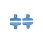 4-Piece Bag Clip Set, Blue